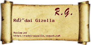 Rédai Gizella névjegykártya
