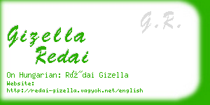 gizella redai business card